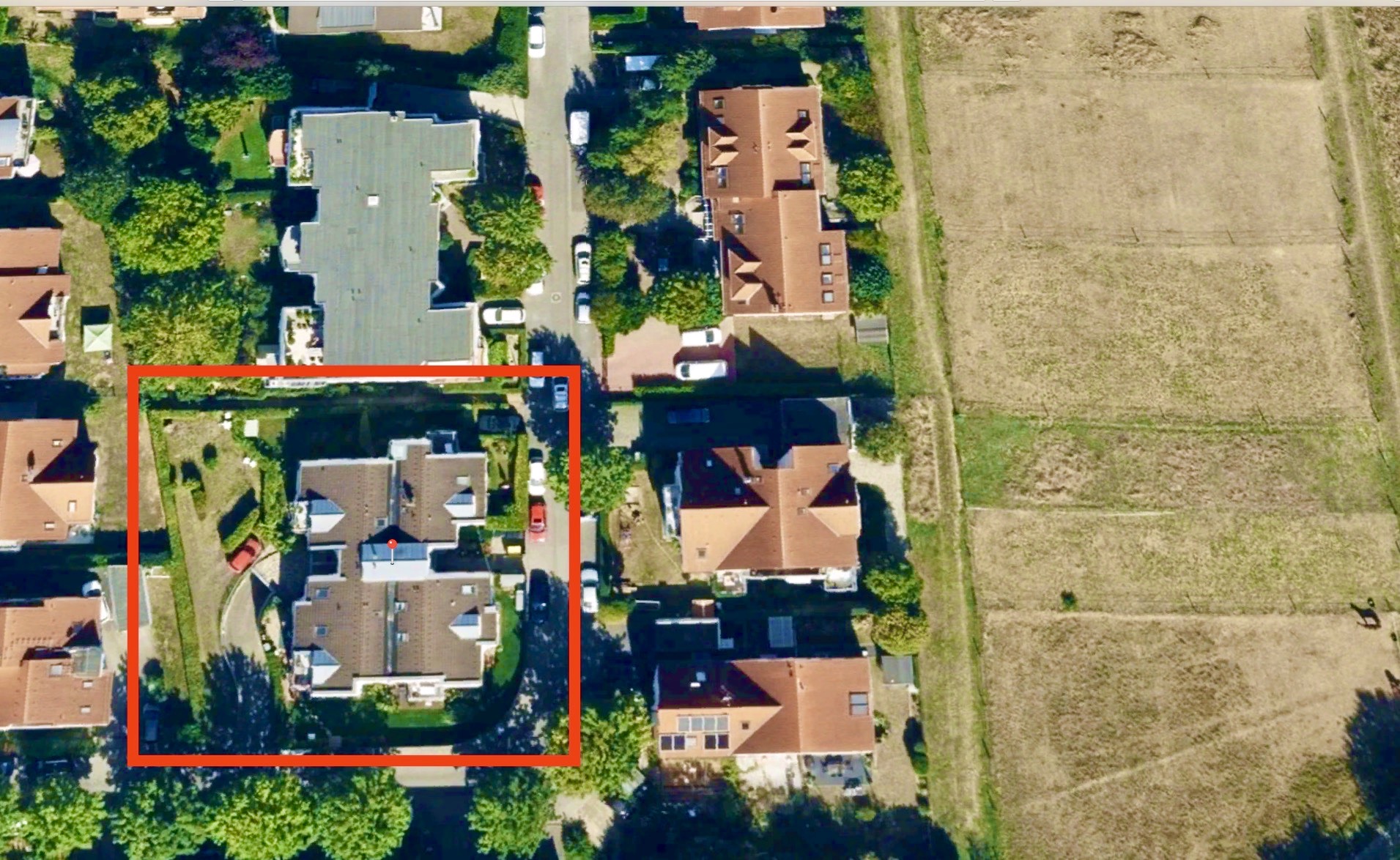 Satellitenbild eines modernen Mehrfamilienhaus Wiesbaden Erbenheim von DEMA Immbilien